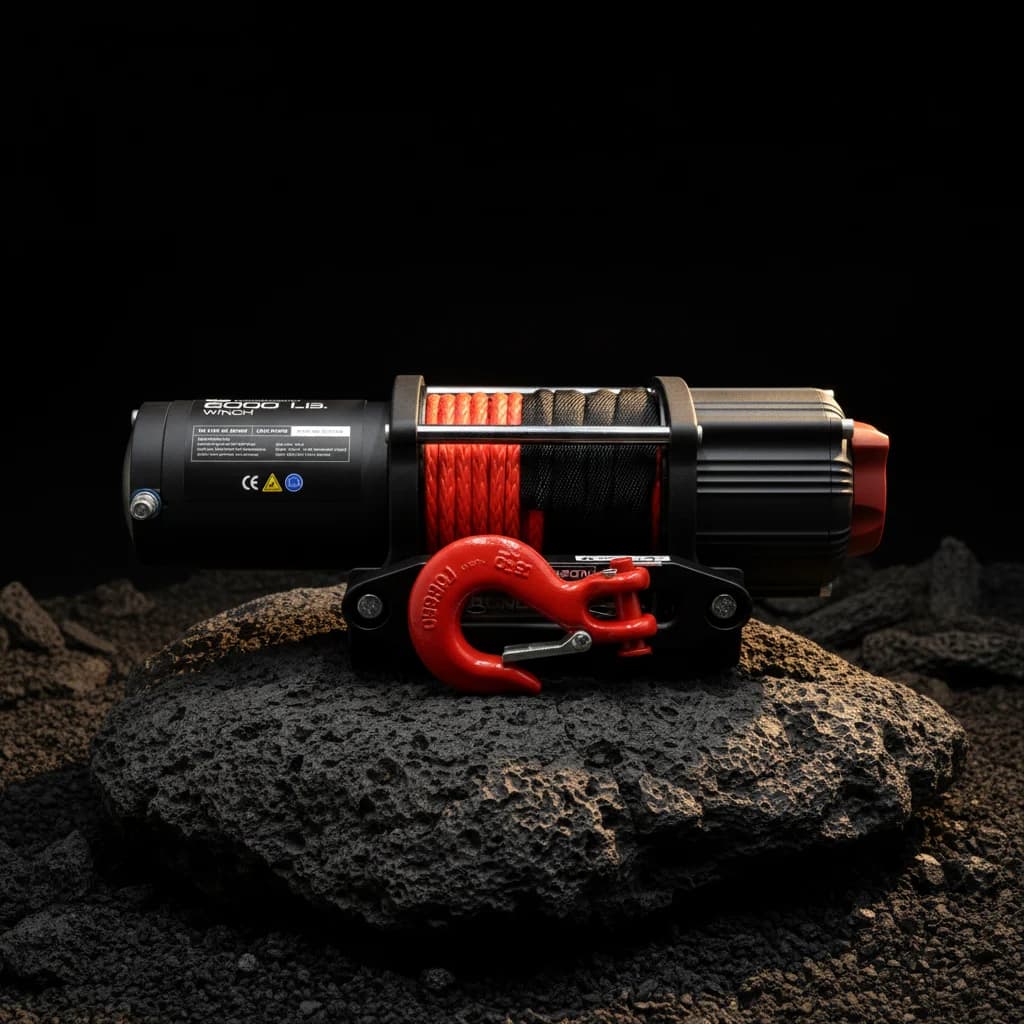 Carbon Offroad Tank 6000lb Winch Kit 12V