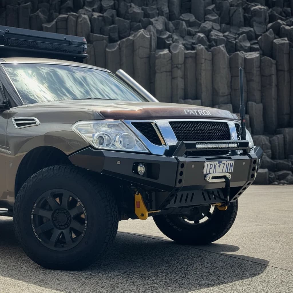 S1‑3 Y62 Nissan Patrol Low Line (Winter) Raslarr Bull Bar