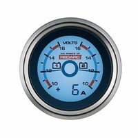 Redarc 52mm gauge Dual voltage + Amp