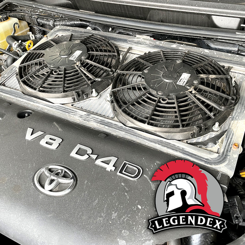 200 Series 4.5L V8 twin intercooler fan kit